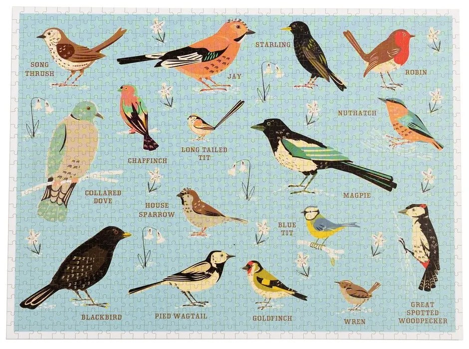 Puzzle (număr de piese 1000) Garden Birds – Rex London