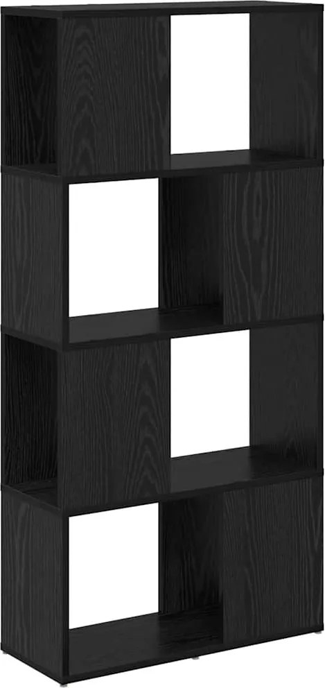 vidaXL Set comodă TV Pe perete Negru 60 x 24 x 125,5 cm Lemn compozit