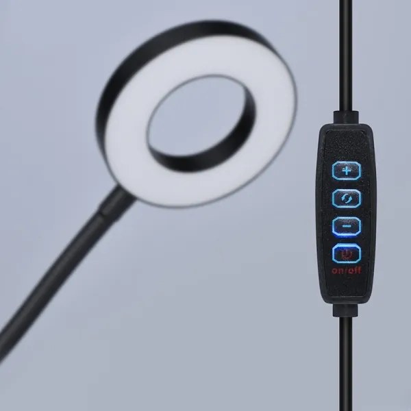 Brilagi - Lampă LED reglabilă cu clemă ORBELA LED/8W/5V 3000/4000/5000K neagră