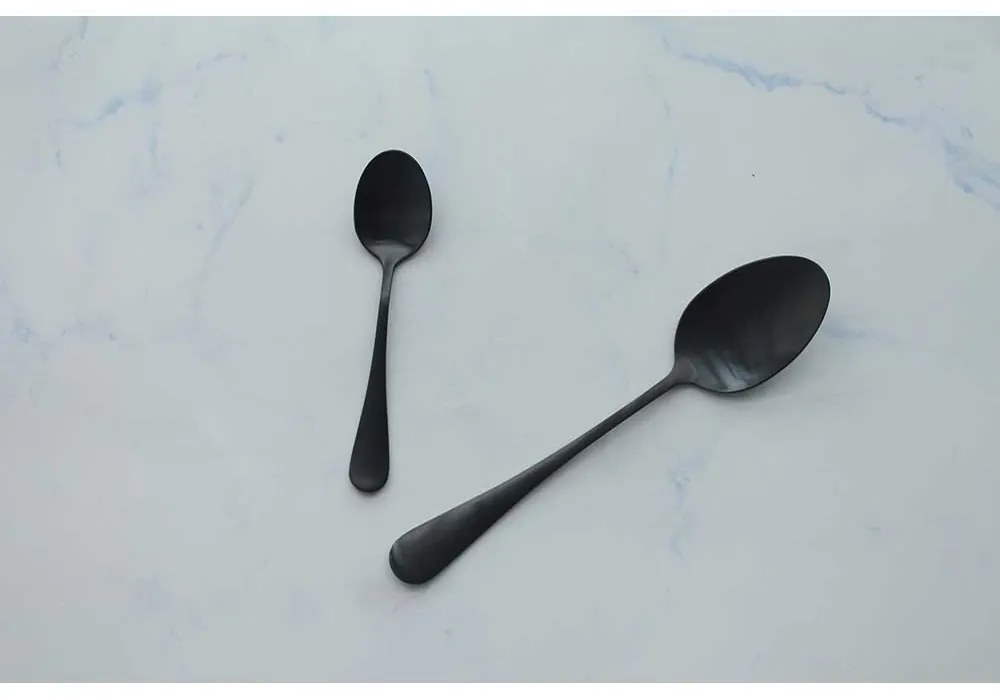 SET TACAMURI INOX, 24 PIESE, FINISAJ NEGRU MAT