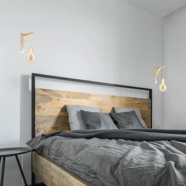 Lampă de perete UBUL 1xE27/60W/230V fag Rabalux 71028