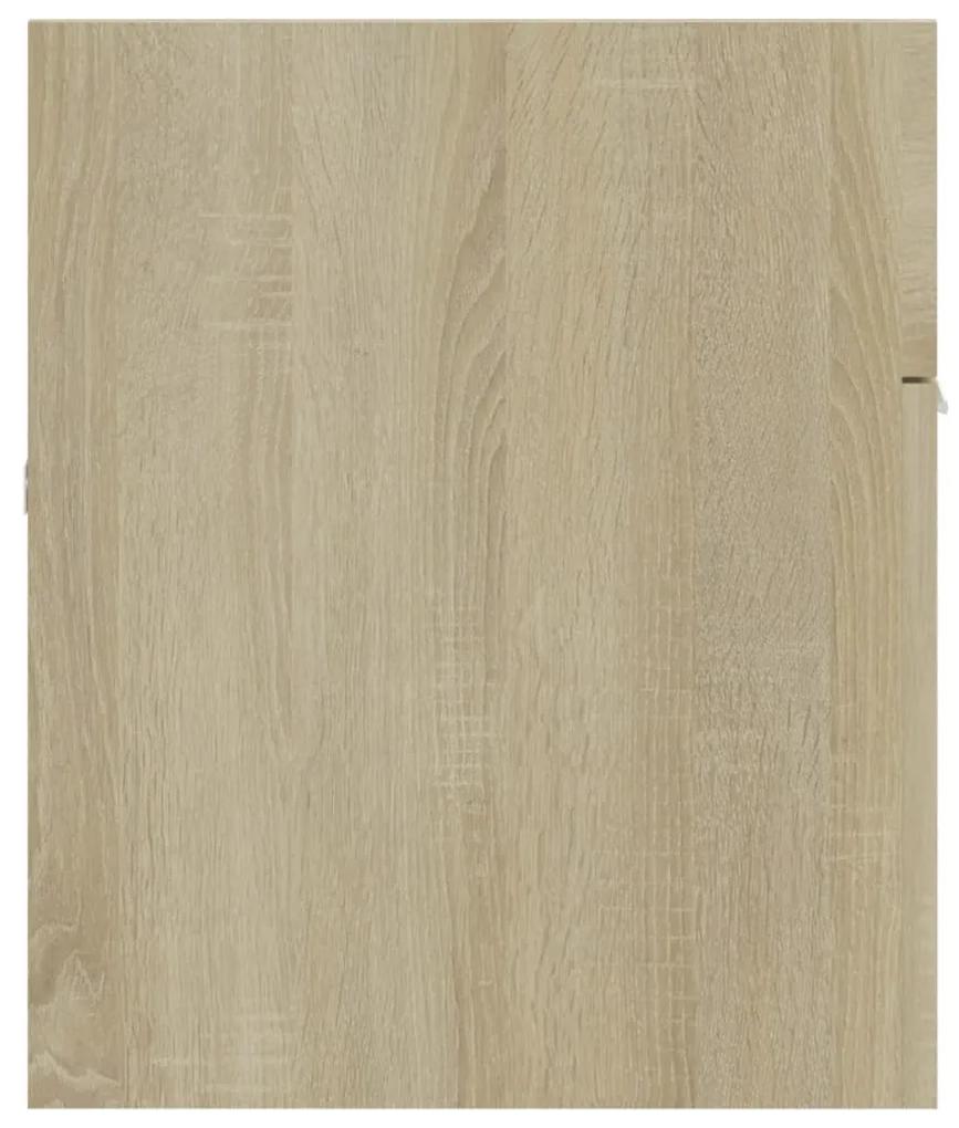 Dulap de chiuveta, stejar Sonoma, 100x38,5x46cm, lemn prelucrat Stejar sonoma, Dulap pentru chiuveta, 1