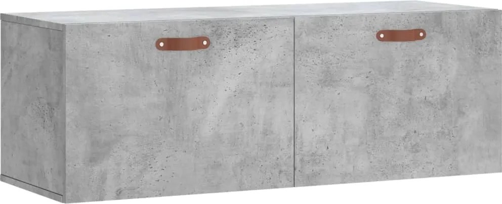 vidaXL Dulap de perete, gri beton, 100x36,5x35 cm, lemn prelucrat