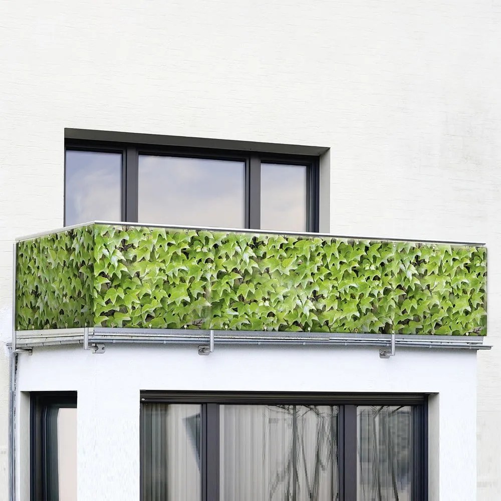 Paravan pentru balcon verde din plastic 500x85 cm Wilder Wein – Maximex