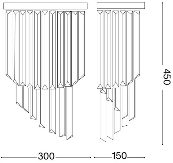 Ideal Lux - Aplică CARLTON 3xE14/40W/230V