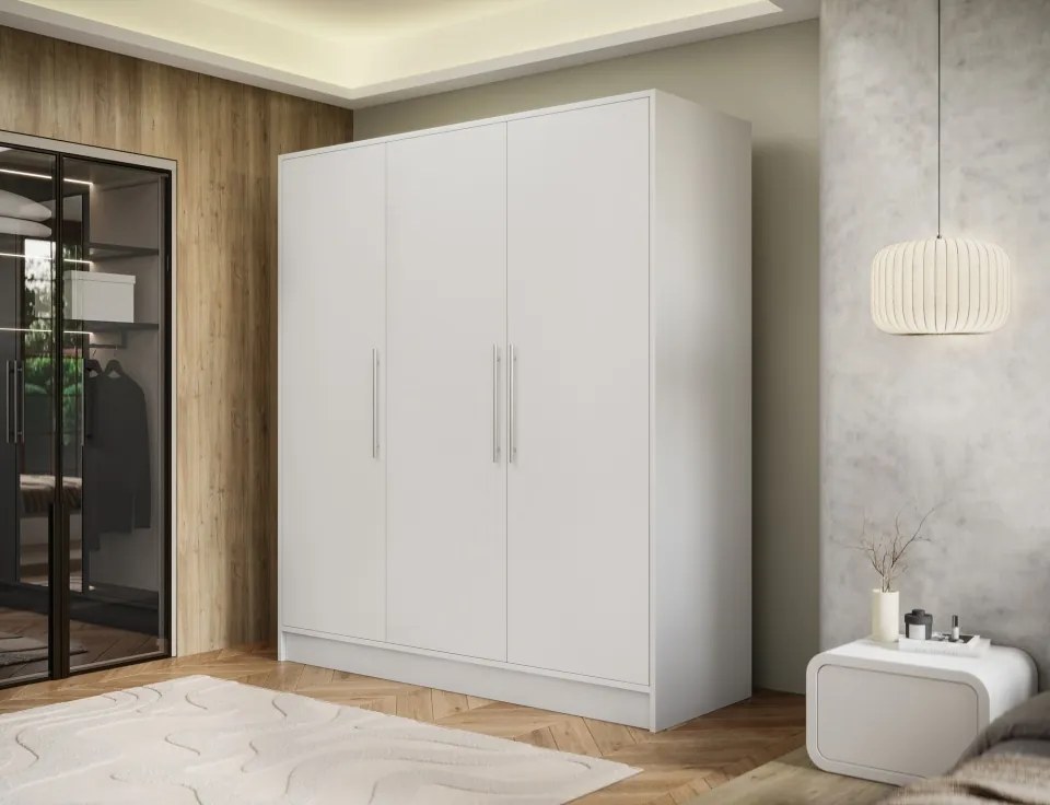 Dulap cu 3 usi Alarica 180x60x200 cm – Alb