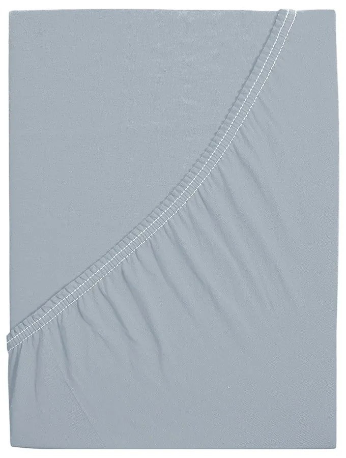 Cearceaf gri cu elastic 140x200 cm – B.E.S.