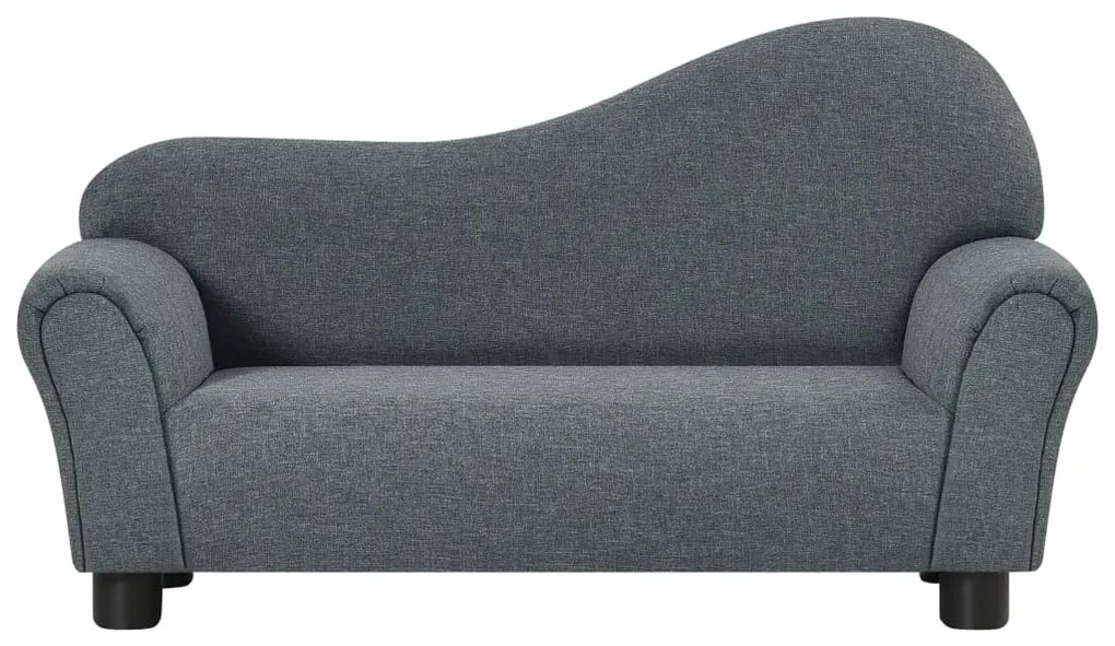 325525 vidaXL Canapea pentru copii, gri, material textil