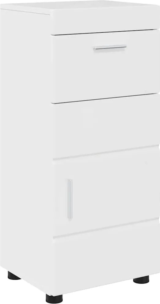 vidaXL Set dulap baie TULUM Alb lucios 37 x 31,5 x 82 cm Lemn compozit