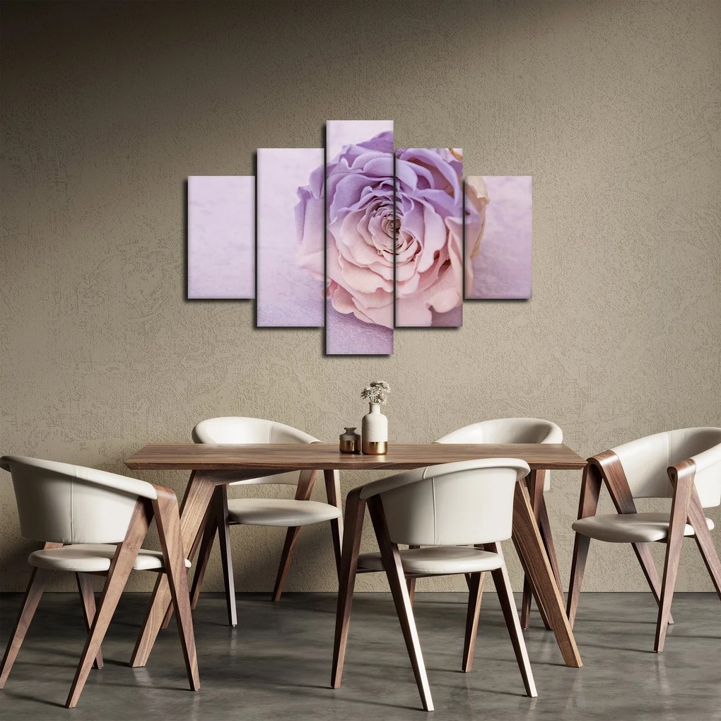 Tablou detaliu florii de trandafir (150x105 cm)