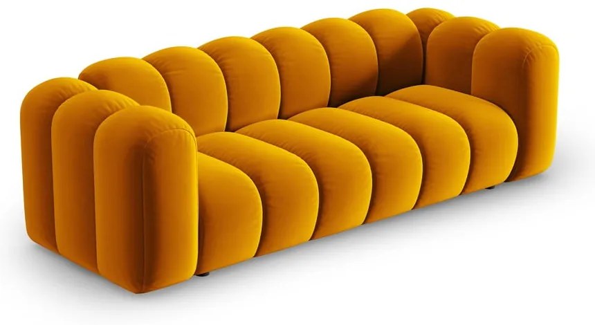 Canapea galbenă 228 cm Lupine – Micadoni Home