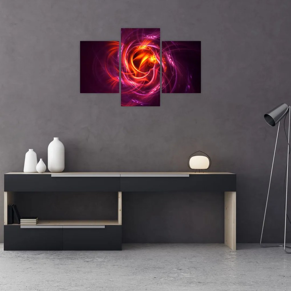 Tabloul cu abstracțiune modernă care luminează (90x60 cm)