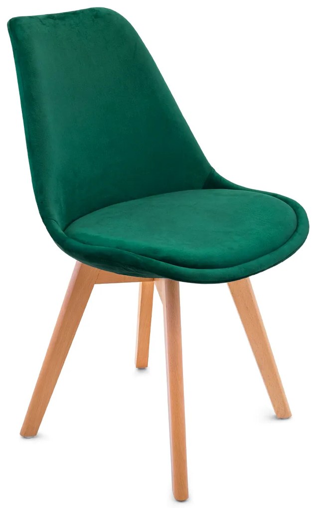 Scaune de sufragerie 4buc stil scandinav Green Glamor