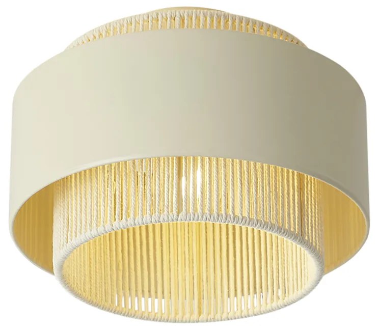 Plafonieră modernă bej cu auriu - Kora