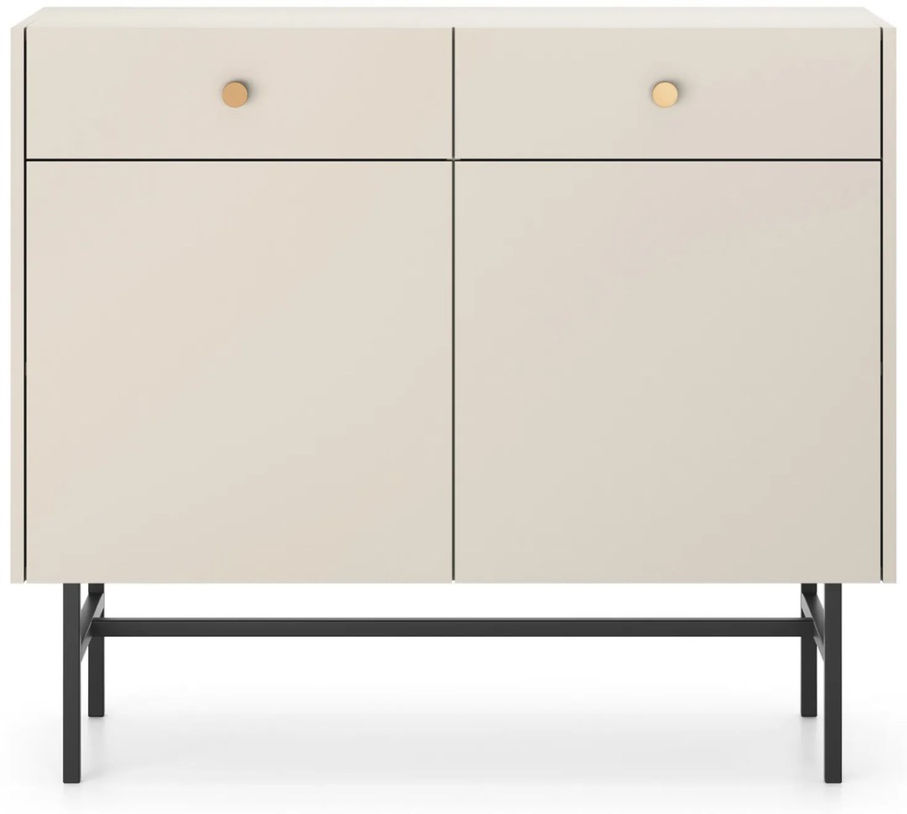 Comodă Desanta 2D2SZ (bej + negru). 1082794