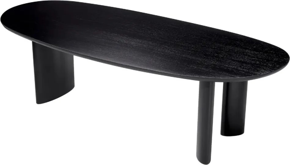 Masa dining moderna design LUX Lindner negru 259x109cm