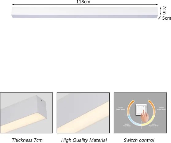 Brilagi - SLEEKLINE Plafonieră LED pentru baie LED/40W/230V alb IP44