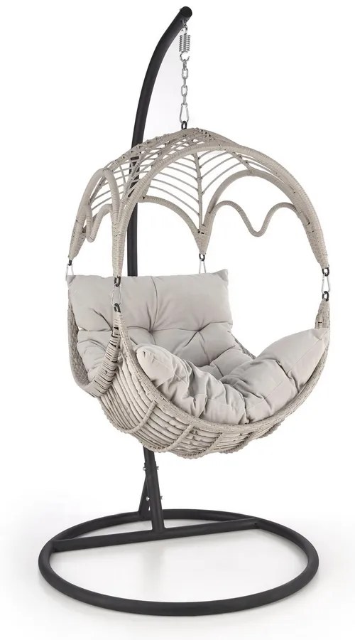 Scaun suspendat Rasmus, gri/negru