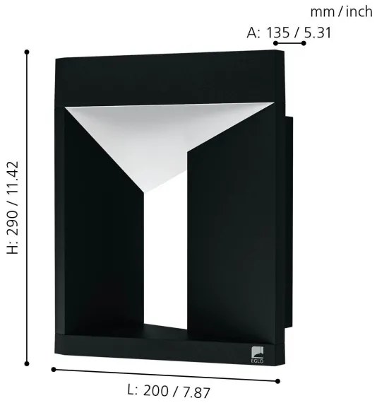 Eglo 98748 - Aplica de exterior NEMBRO LED/10W/230V IP54
