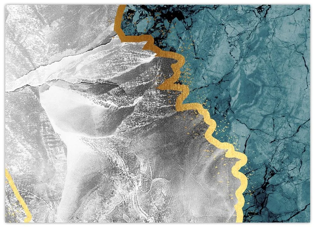 Tablou pe sticlă - Marmură (70x50 cm)