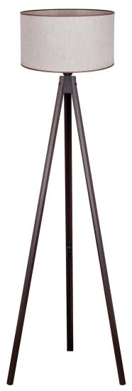 Lampadar Duolla 1xE27/60W/230V d. 44 cm bej/wenge