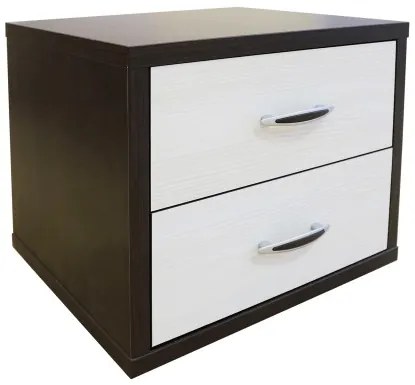 Noptiera Torino Wenge / Brad, 48 x 37 x 37 cm