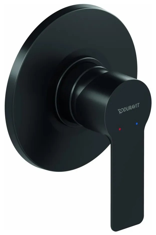 Duravit DC4210007046 - Baterie de duș pentru instalare încastrată D-CODE, negru mat