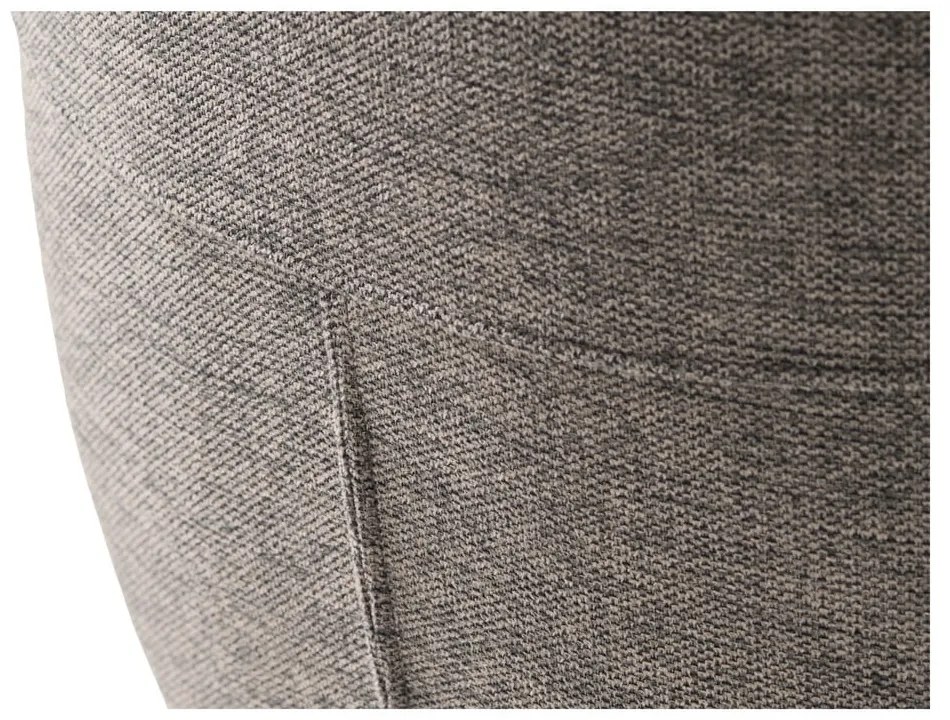 Scaun de sufragerie gri cu cotiere tapițat Roxana – Unique Furniture