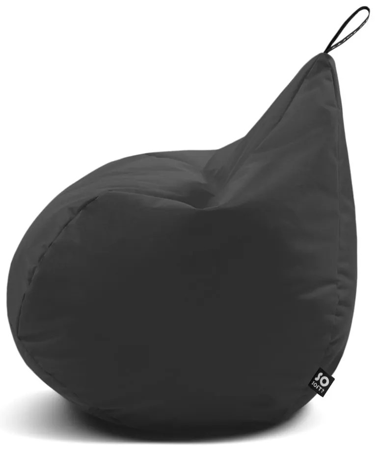 Fotoliu bean bag roșu Drop L – So Soft?