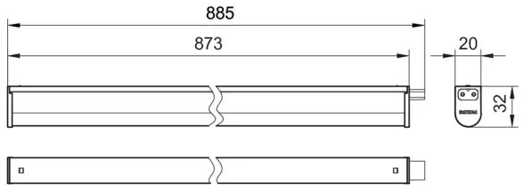Corp de iluminat LED pentru corpuri de bucătărie Philips PROJECTLINE LED/9,6W/230V 3000/4000/6500K
