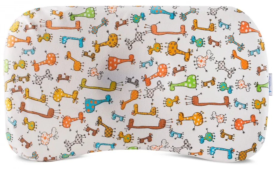 Perna ortopedica Baby pentru nou nascuti 8-24 luni | Multicolora cu animalute | impotriva plagiocefaliei