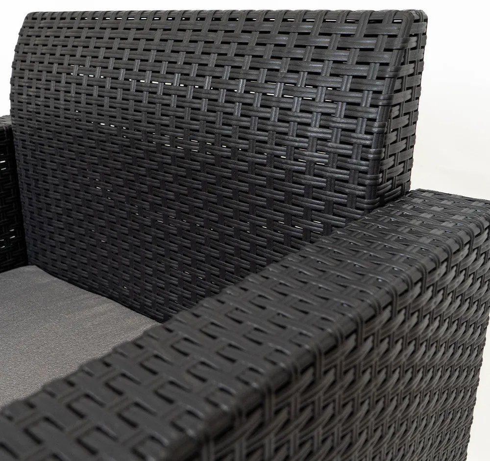 Scaun de grădină din plastic Nero, grafit