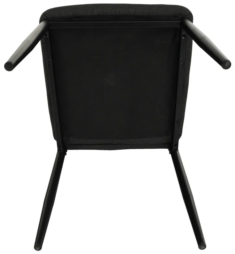 Scaun de sufragerie Collort nova (gri închis + negru). 744536