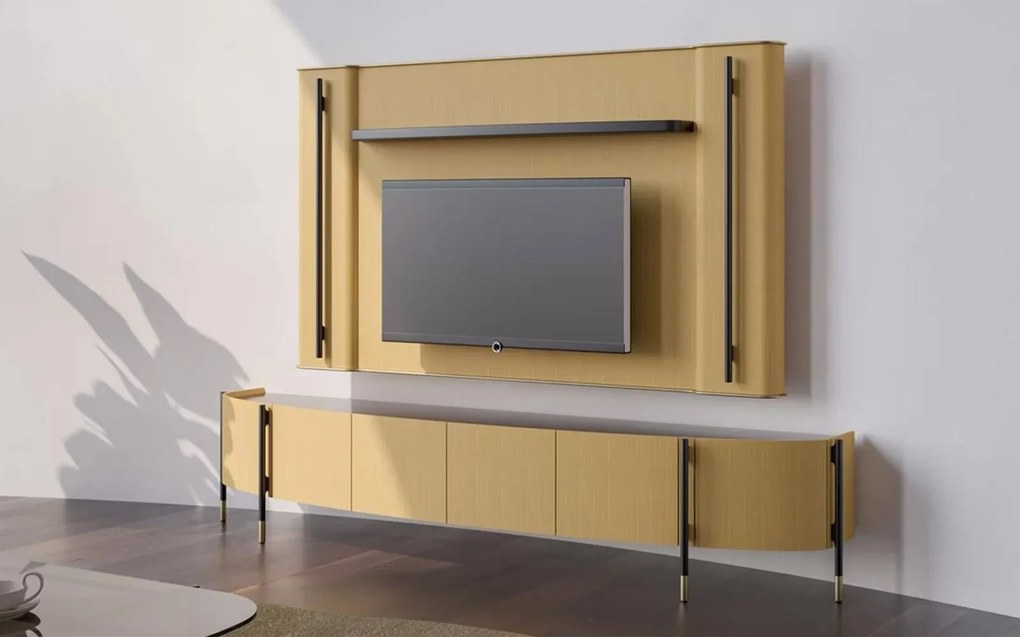 Set lemn masiv nuc Unitate TV Marquesa