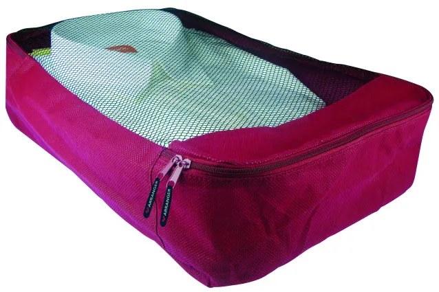 Husa protectie haine 46x20x10cm, rosu, Travel