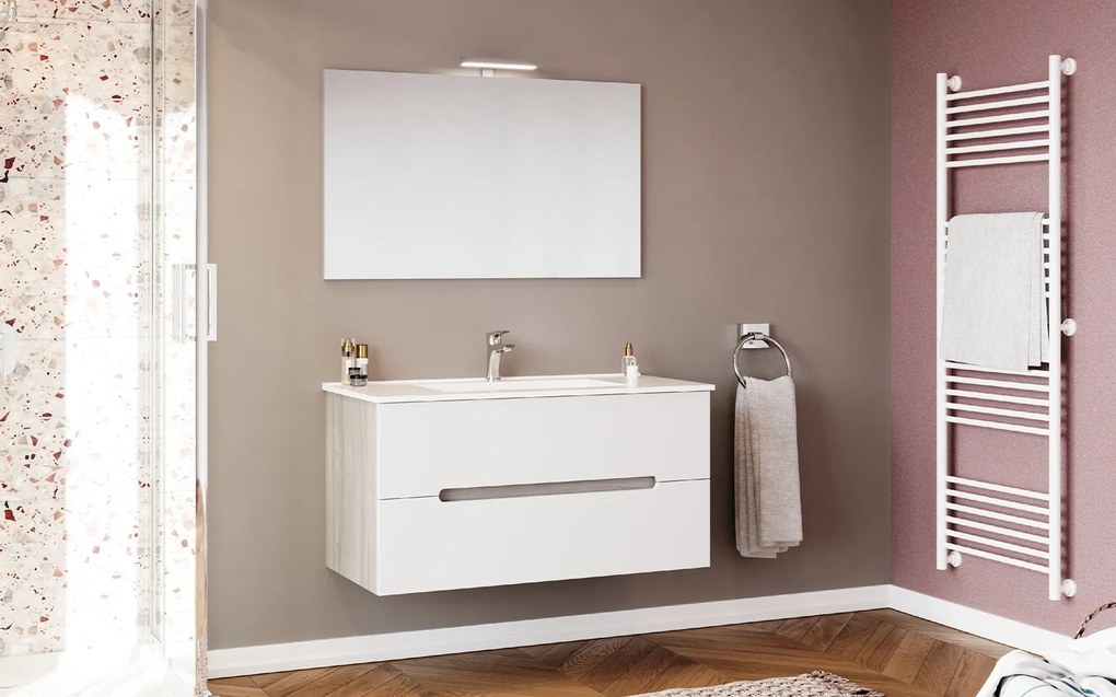 Set lemn masiv Mobilier Baie Suspendat Orchid - 100 cm