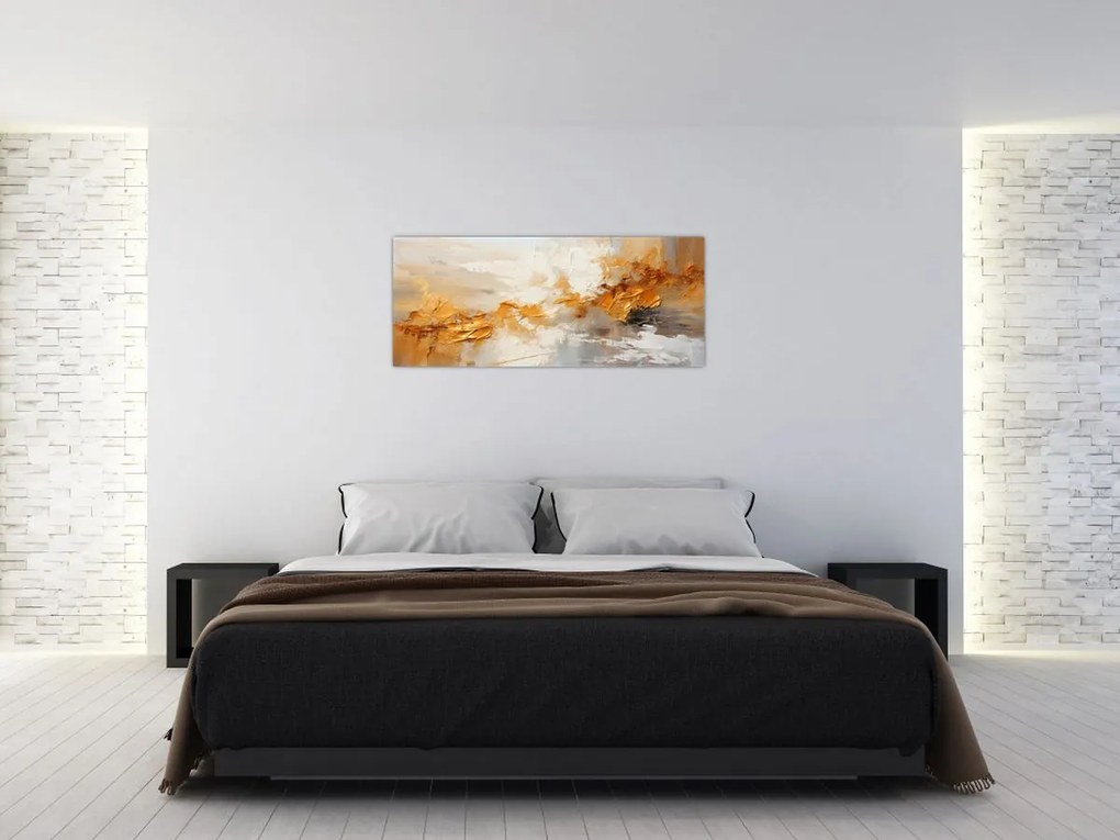 Tablou - Textura aurie (120x50 cm)