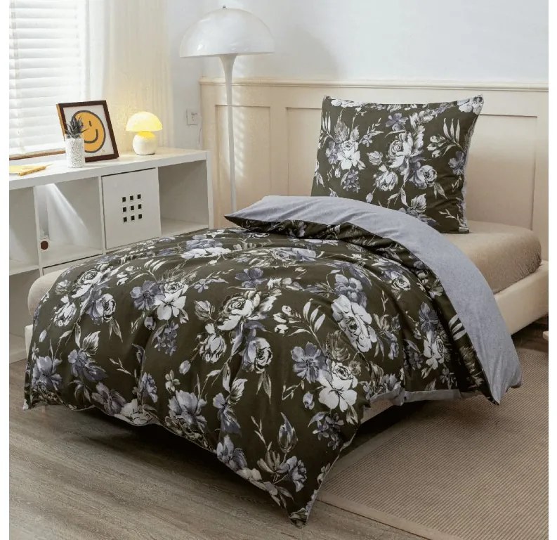 Lenjerie de pat din microflanel VIONAE verde Dimensiune lenjerie de pat: 70 x 90 cm | 140 x 200 cm