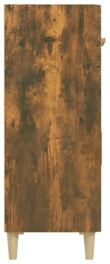 Servanta, stejar fumuriu, 69,5x34x89 cm, lemn prelucrat 1, Stejar afumat