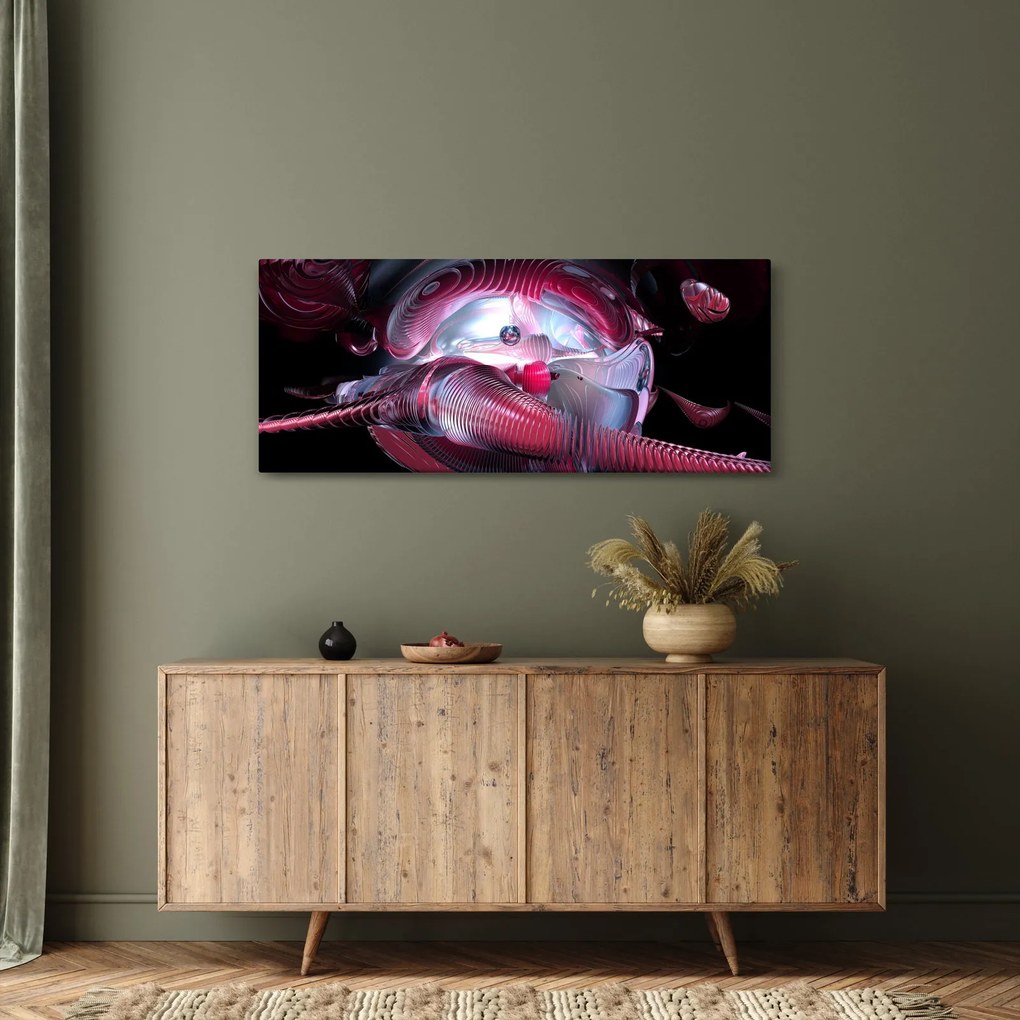 Tablou - Abstracție, viermi spațiali (120x50 cm)