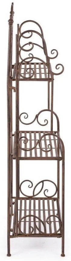 Raft pentru exterior maro din metal, 57x28 cm, Melanie Bizzotto