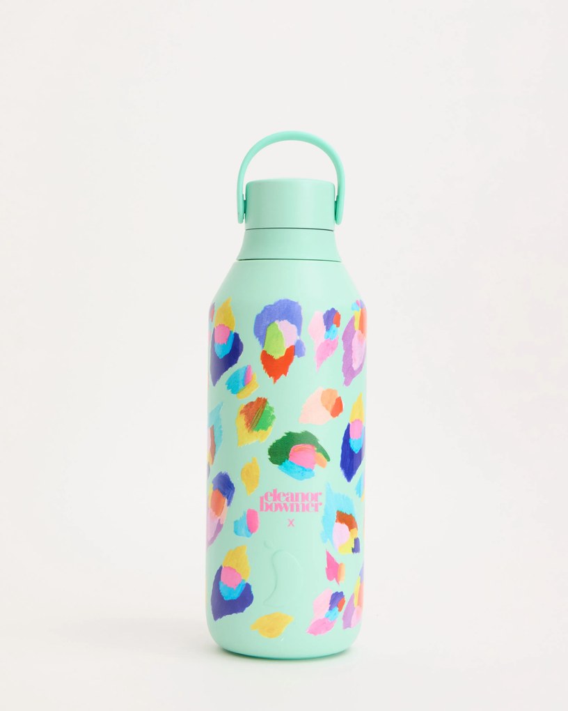 Termos Chilly's Bottles Multi Leopard, ediția Eleanor Bowmer - Seria 3, 500ml