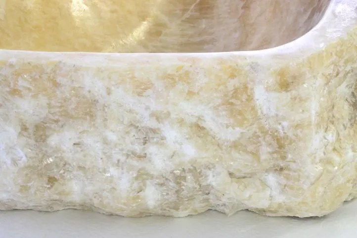 Lavoar din piatră naturală de onix - pe blat