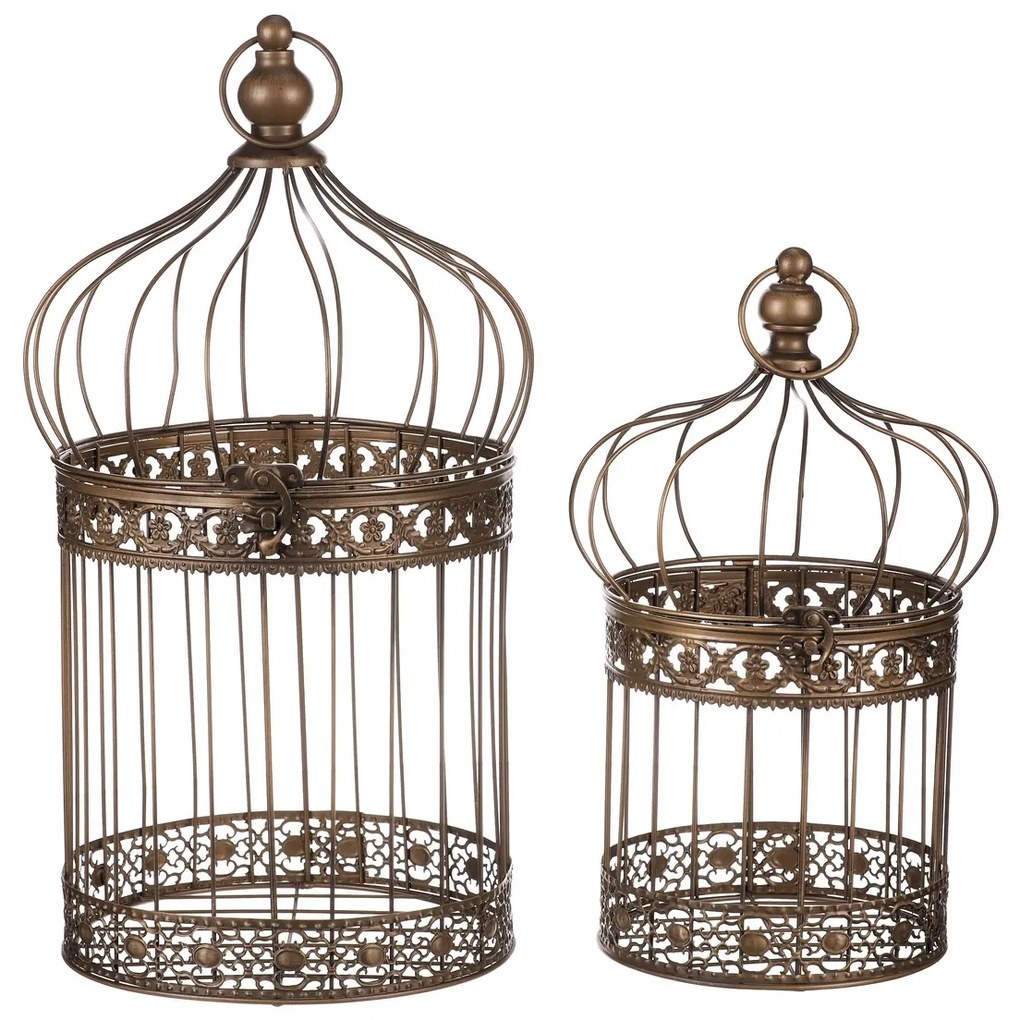 Set de cuști metalice Vask 2 buc, cupru