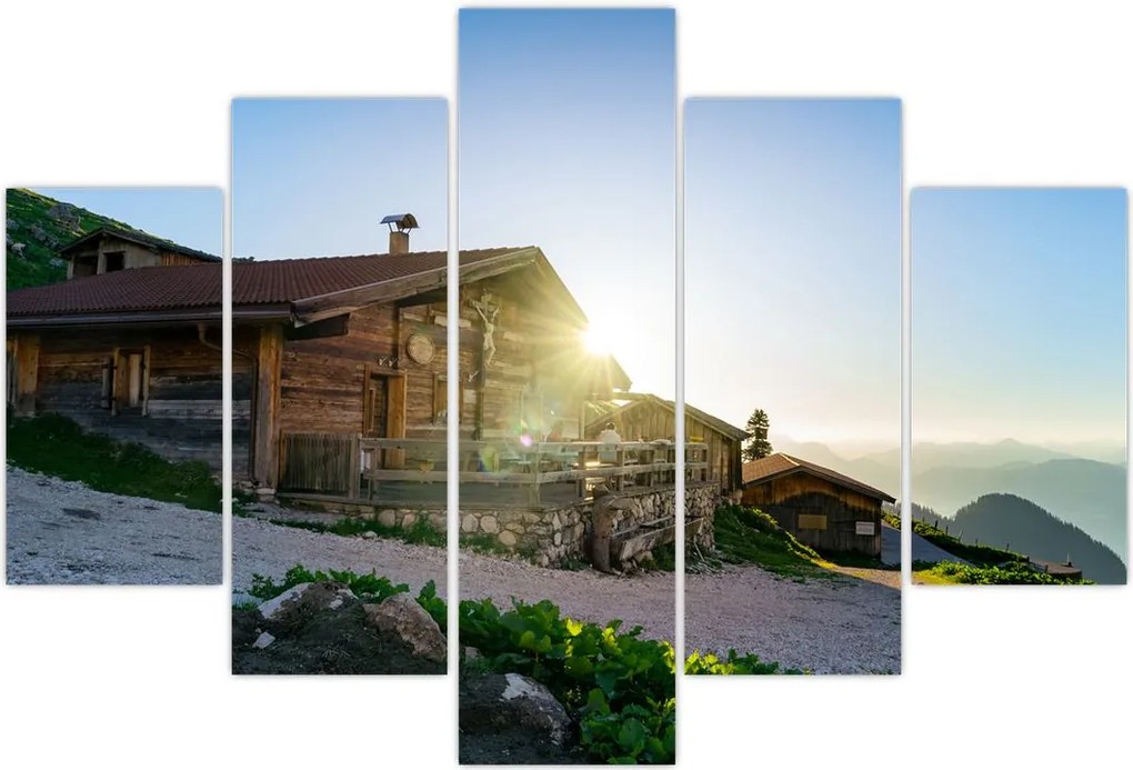 Tablou - Dimineața în Alpi Tirol (150x105 cm)