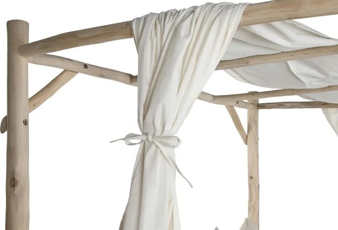 Pat relaxare exterior din lemn de tec " Natural "