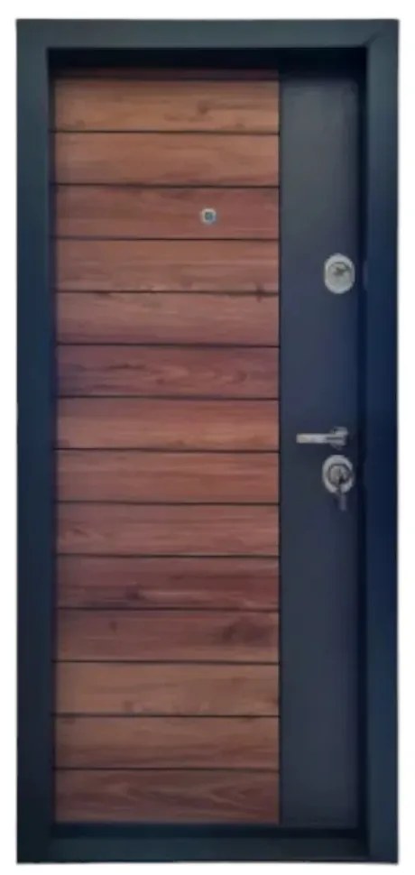 Usa metalica de apartament cu izolatie si vizor Novo Doors First Class NDFC09, Deschidere Stanga Dreapta, Dimensiune 200X88 cm, Tabla 12 mm, Kit