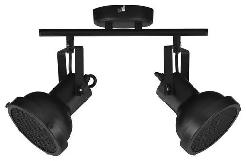 Lustra aplicata metalica design retro RUVI 2 negru