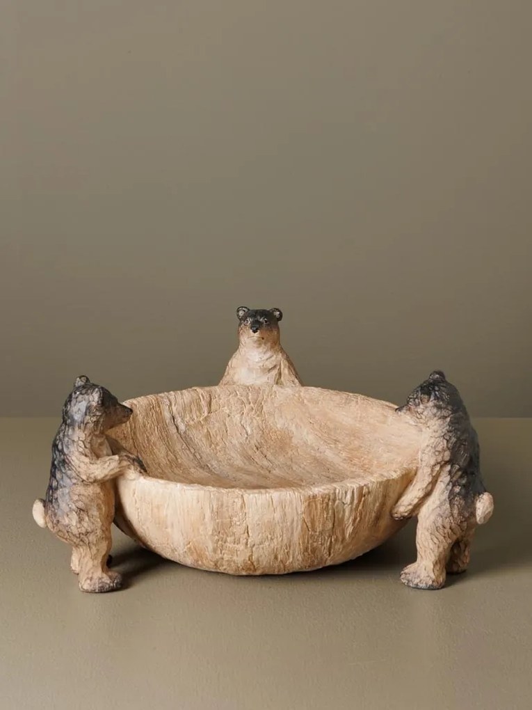 Bol decorativ, din polirasina, Bear