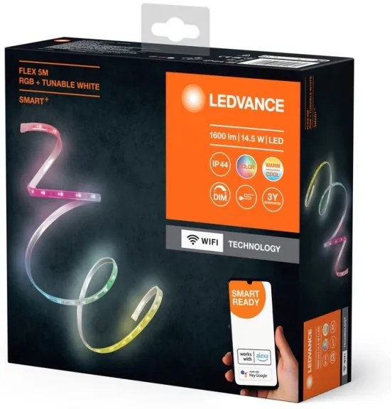 Bandă LED RGB+TW de exterior dimabilă FLEX 5m LED/14,5W/230V Wi-Fi Ledvance